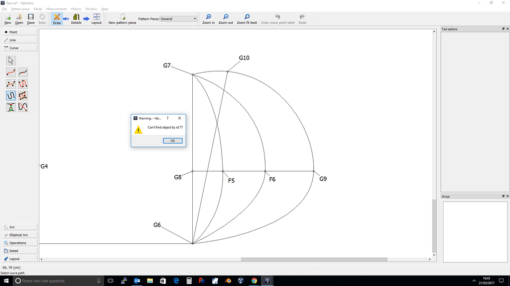Can't find object by id Bug Reports / Issues Seamly Patterns Forum